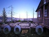 Wooden Lake House