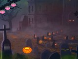 Halloween White Cat Escape
