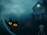 Scary Black Cat Forest Escape