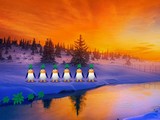 Snowman at Christmas Dawn Missing