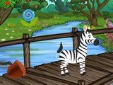 Zebra Discovers the Foal